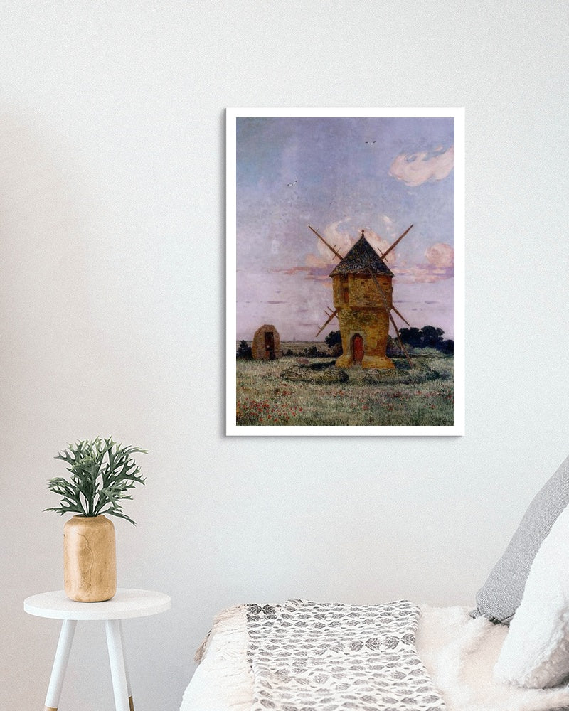 Windmill near Guerande by Ferdinand du Puigaudeau Neo-Impressionism Art