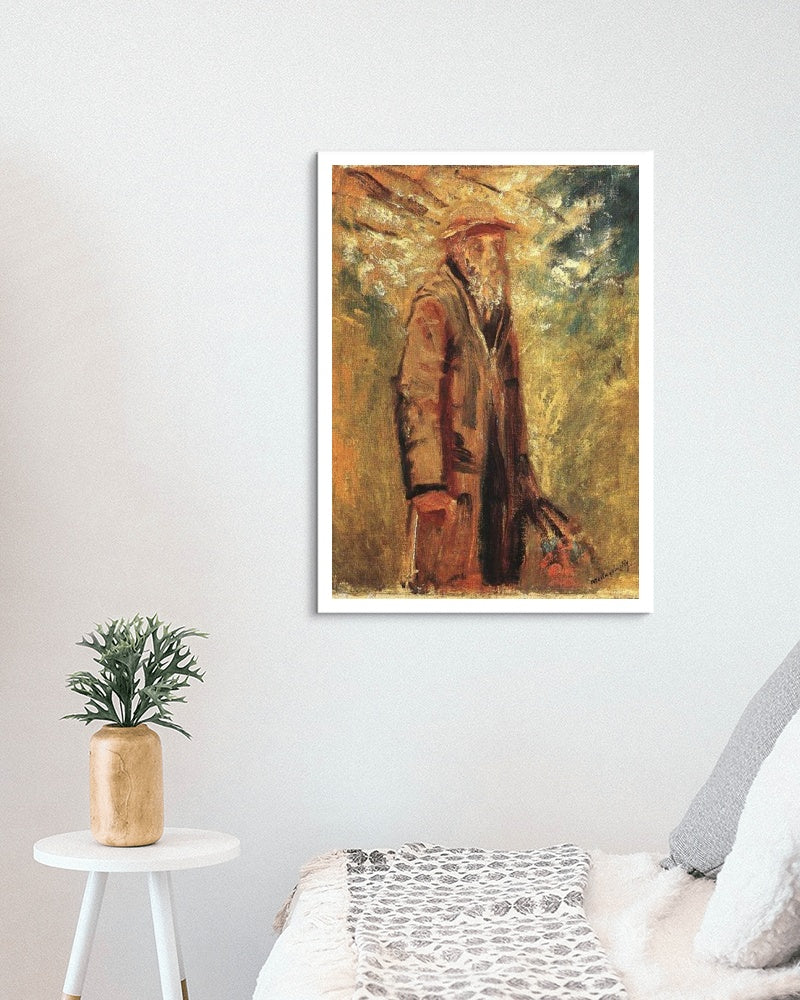 Old Man by Laszlo Mednyanszky Impressionism Art dated 1918