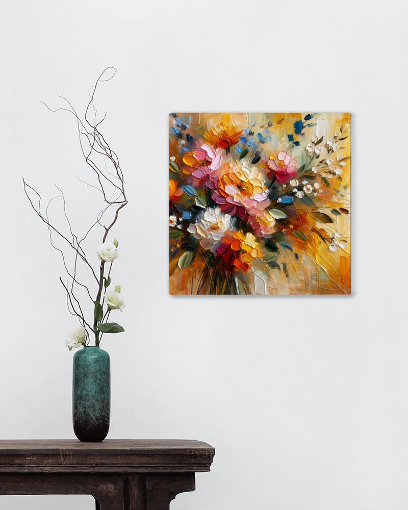 Luminiscentia Blossomata Floral Oilpainting