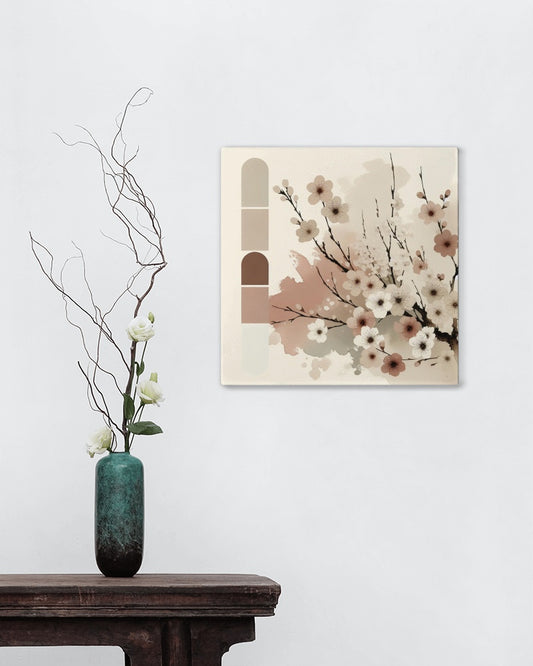 Seraphic Samskrita Sakura: Modern Watercolor Japanese Art