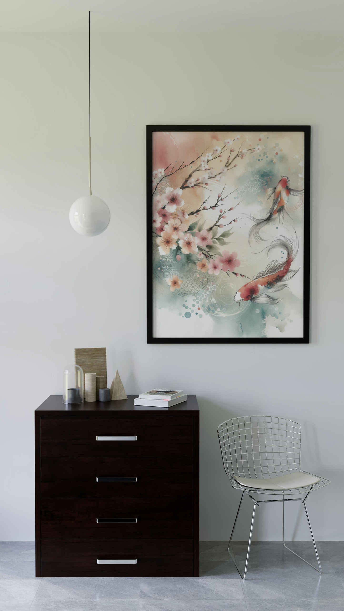 Elysian Akarsha Japanese Watercolor Tapestry