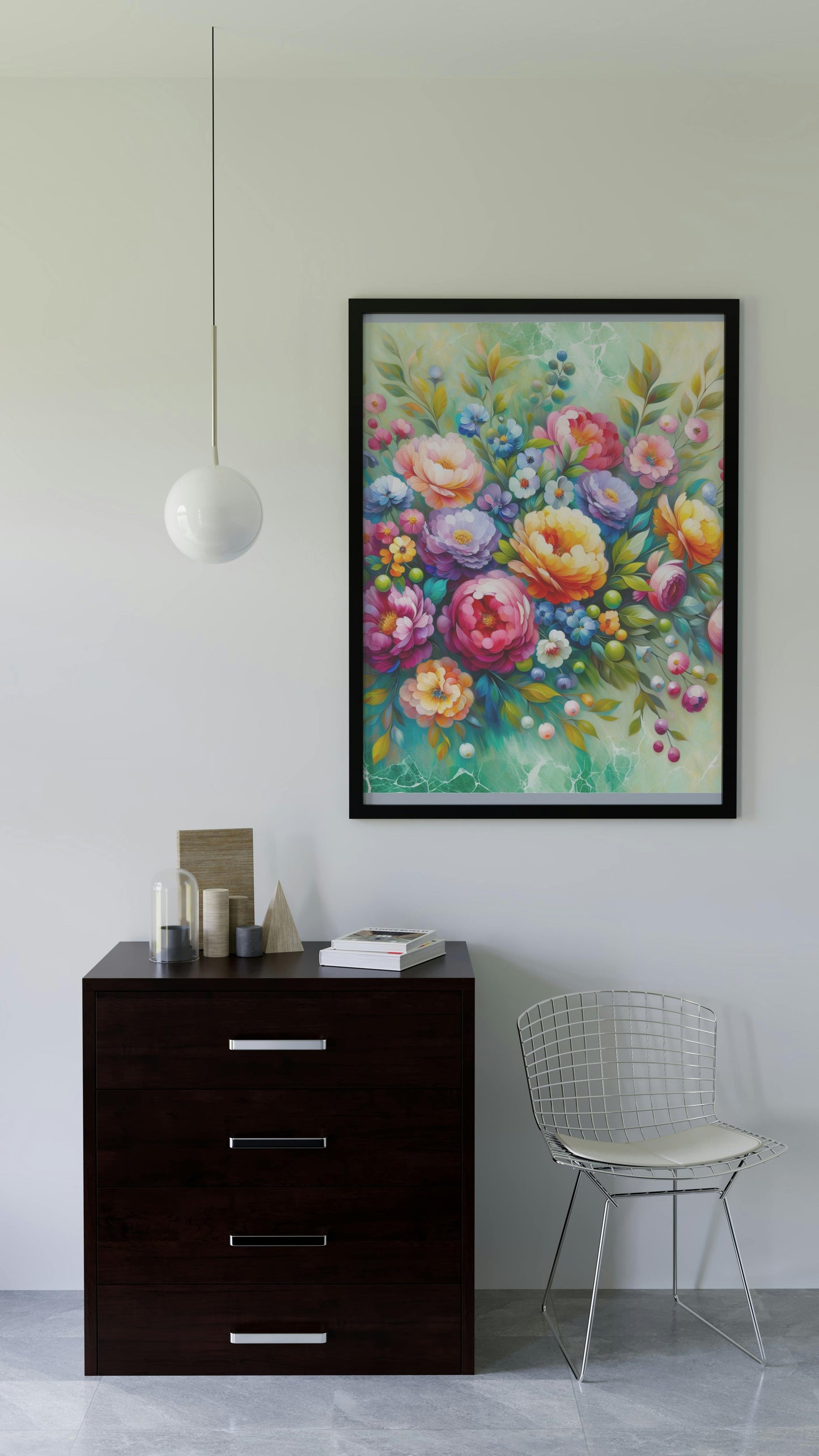 Florabundus Vivida: Bright and Textured Floral Oil Painting