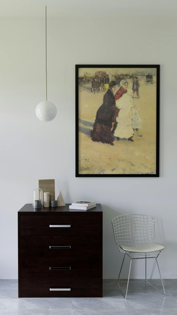 The Nannys by Giuseppe De Nittis Impressionism Art dated 1880