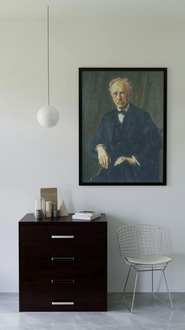 Portrait of Richard Strauss by Max Liebermann Impressionism Art dated 1918