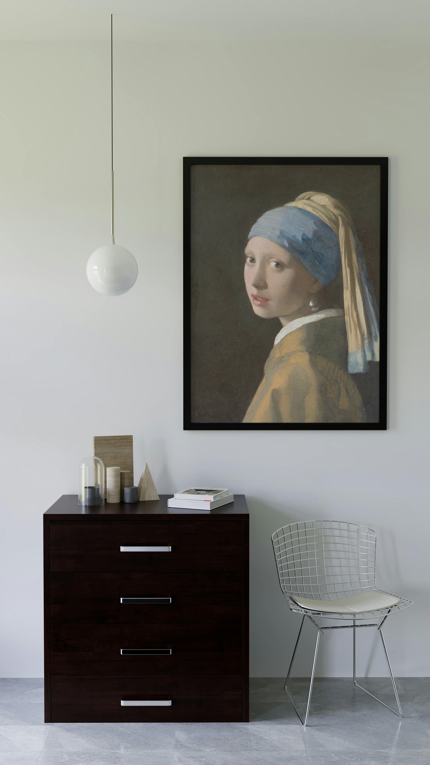 Girl with a Pearl Earring - Reprint of Johannes Vermeer's Masterpiece