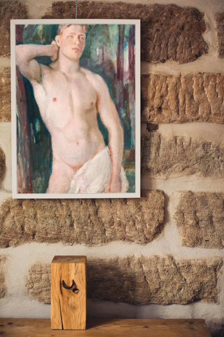 Young Nude Male by Magnus Enckell Symbolism Art dated 1920