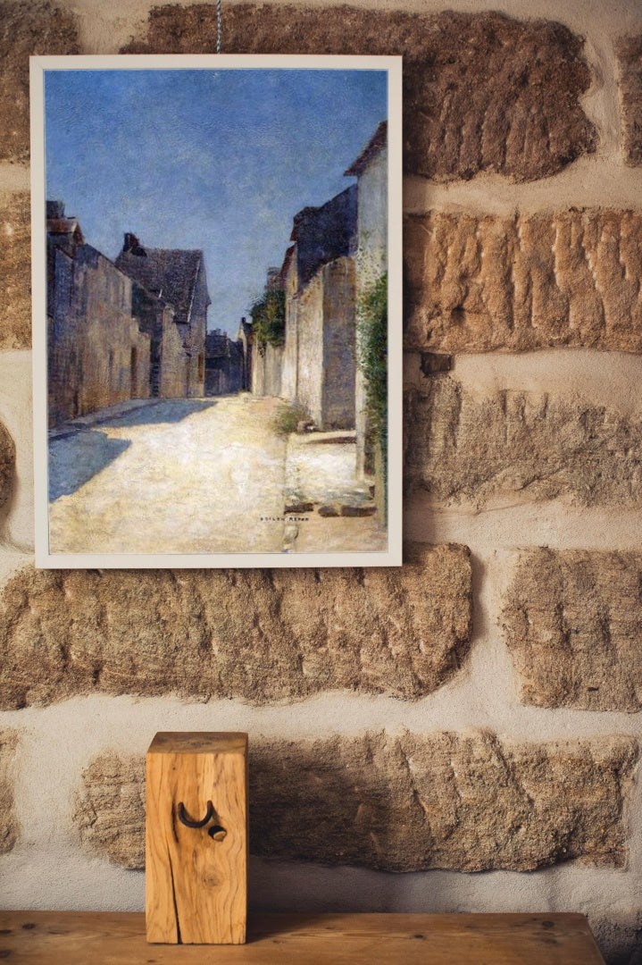 Street in Samois by Odilon Redon Impressionism Art dated 1888