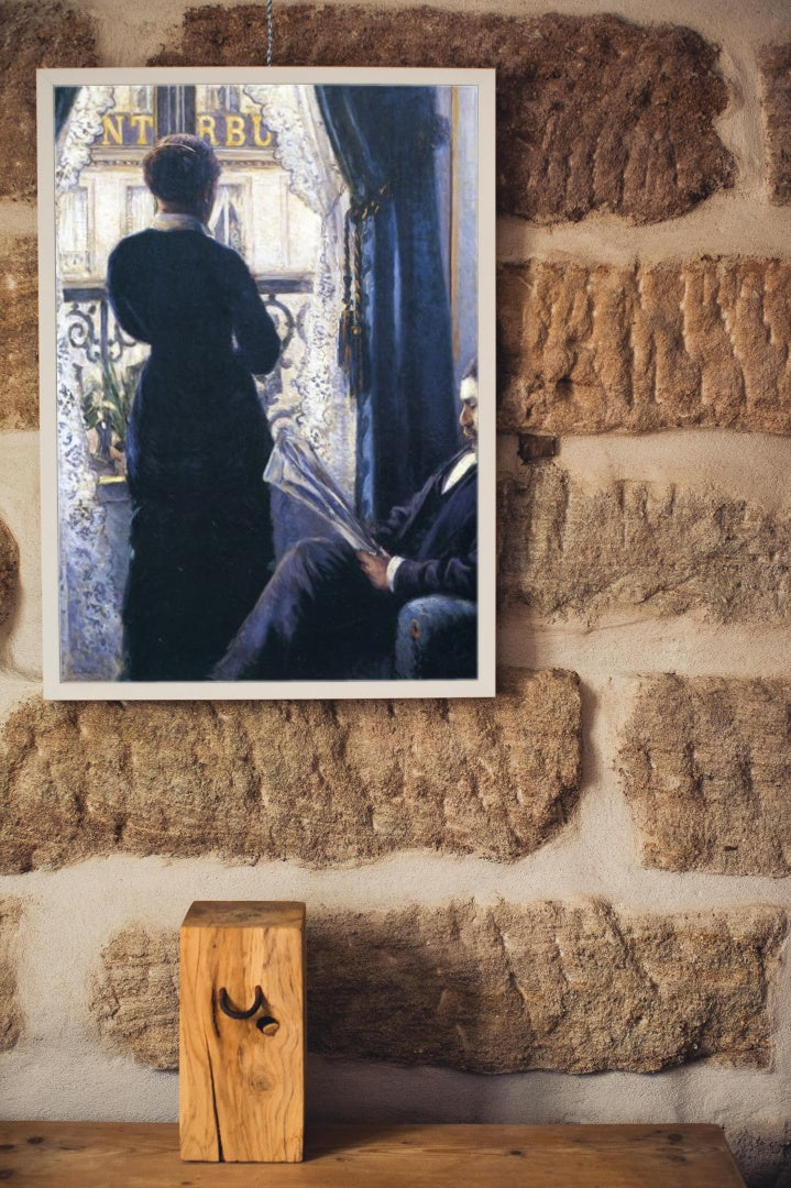 Interior, Woman at the Window by Gustave Caillebotte Impressionism Art dated 1880