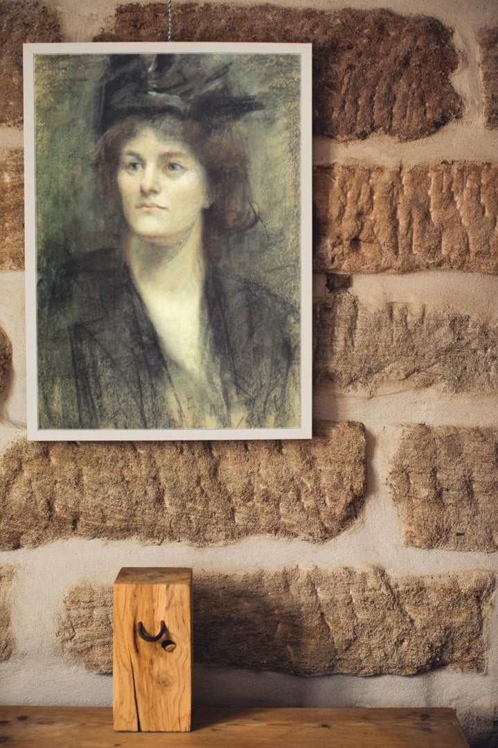 Maude Gonne by Sarah Purser Naturalism Art dated 1898