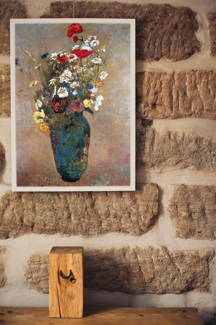 Vase with flowers by Odilon Redon Realism Art