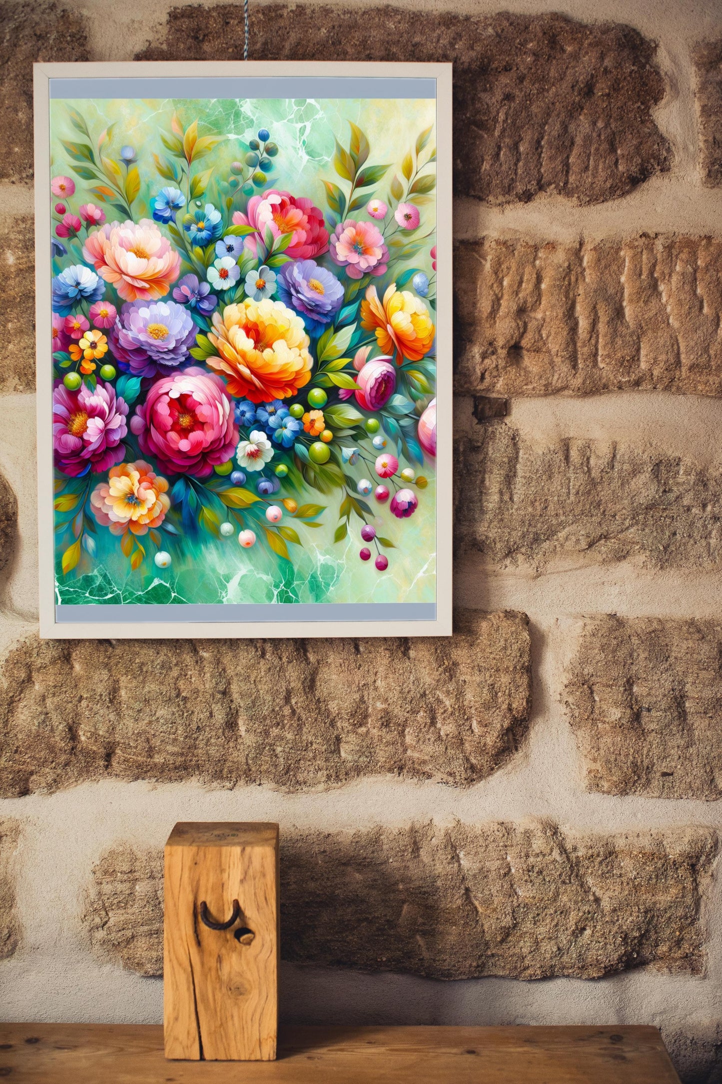 Florabundus Vivida: Bright and Textured Floral Oil Painting