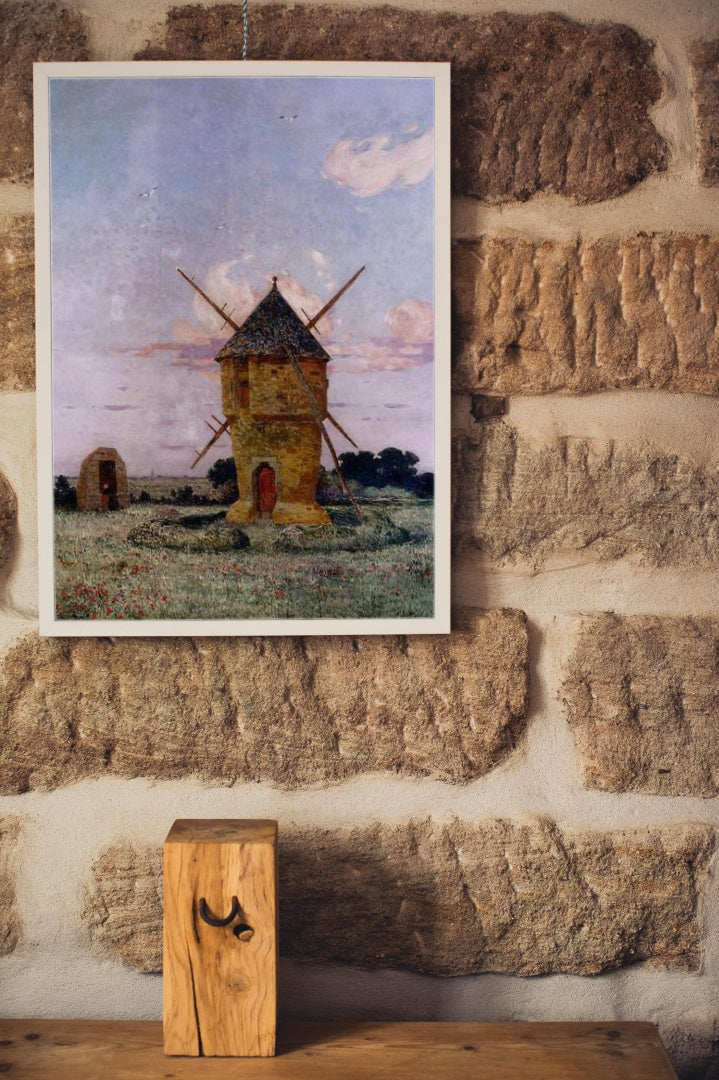 Windmill near Guerande by Ferdinand du Puigaudeau Neo-Impressionism Art