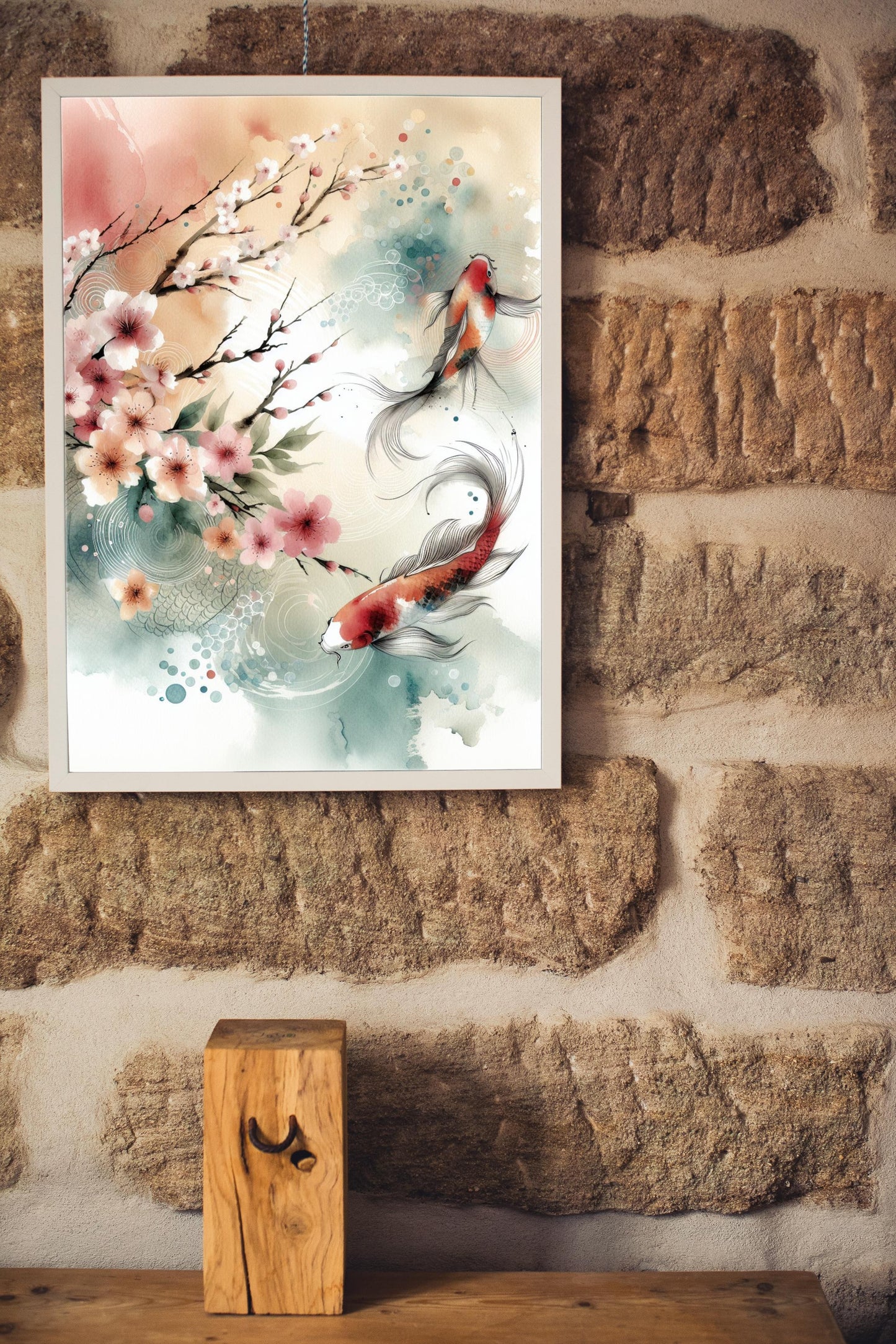 Elysian Akarsha Japanese Watercolor Tapestry