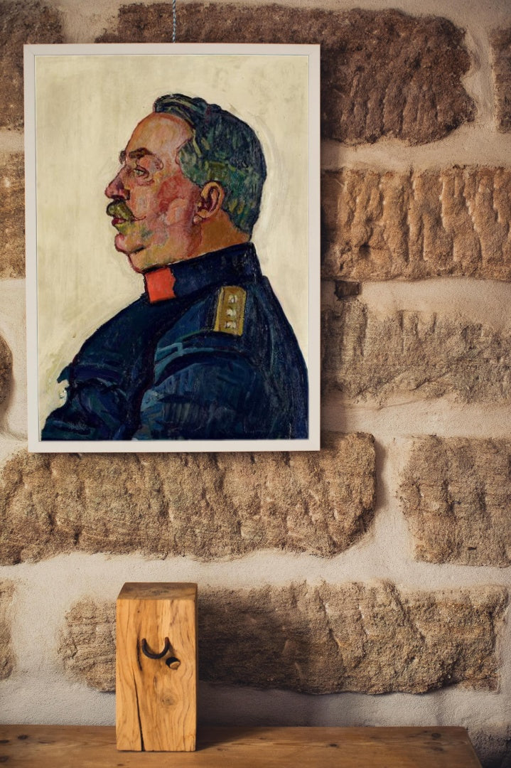 Portrait of General Ulrich Wille by Ferdinand Hodler Art Nouveau (Modern) Art dated 1915