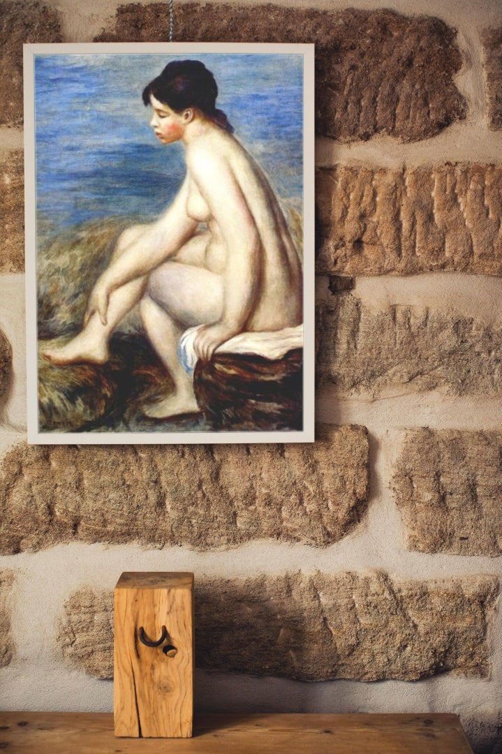 Bather by Pierre-Auguste Renoir Impressionism Art dated 1893