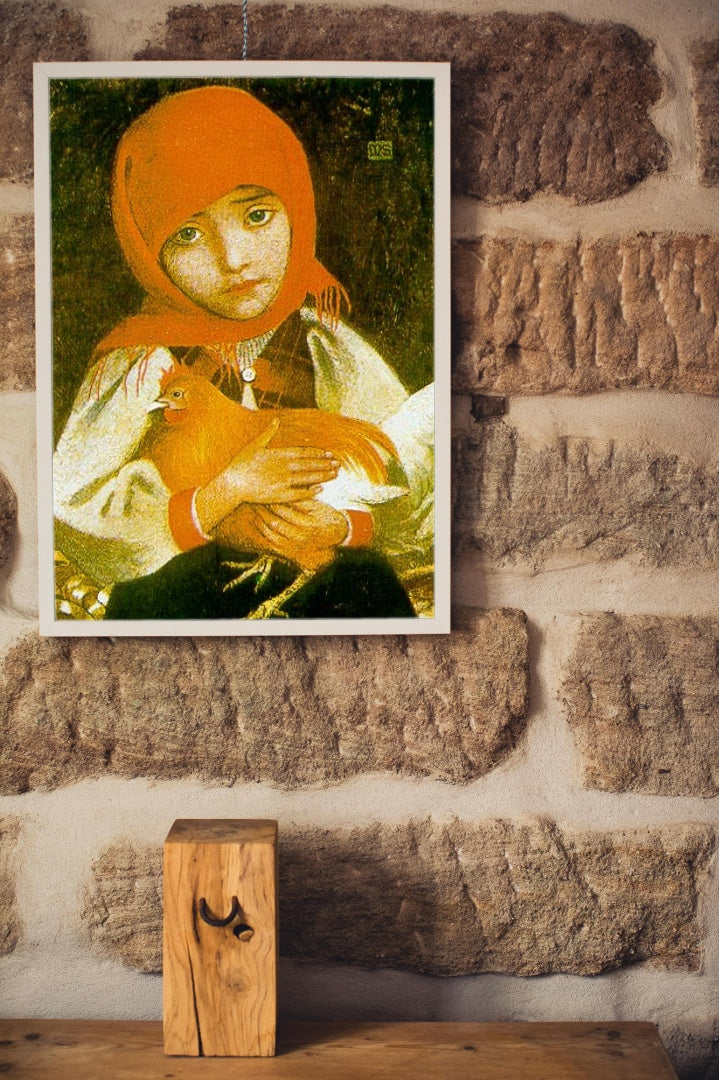 Slovak Girl by Marianne Stokes Art Nouveau (Modern) Art dated 1905