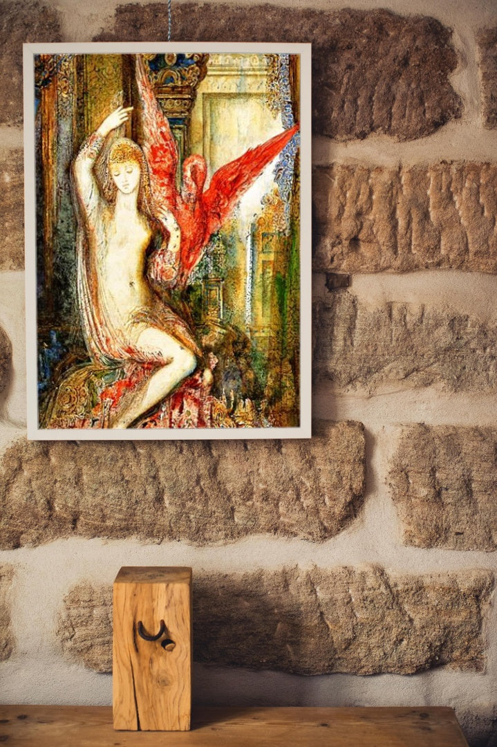 Woman with the Pink Ibis by Gustave Moreau Symbolism Art