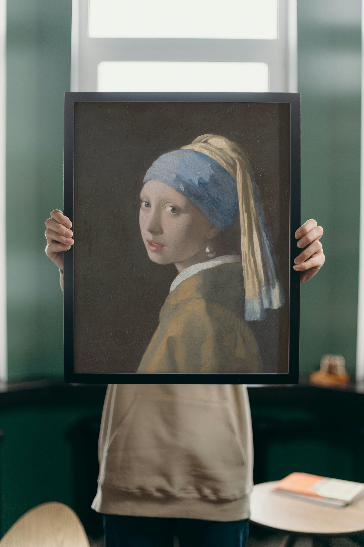 Girl with a Pearl Earring - Reprint of Johannes Vermeer's Masterpiece