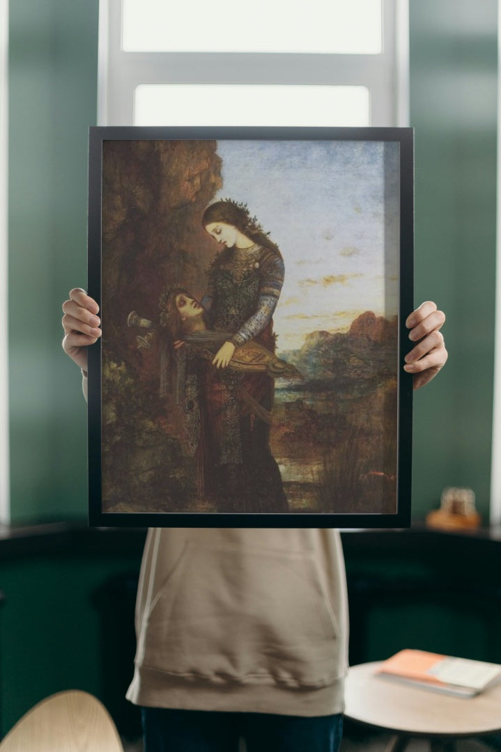 Young Thracian Woman Carrying the Head of Orpheus by Gustave Moreau Symbolism Art dated 1875