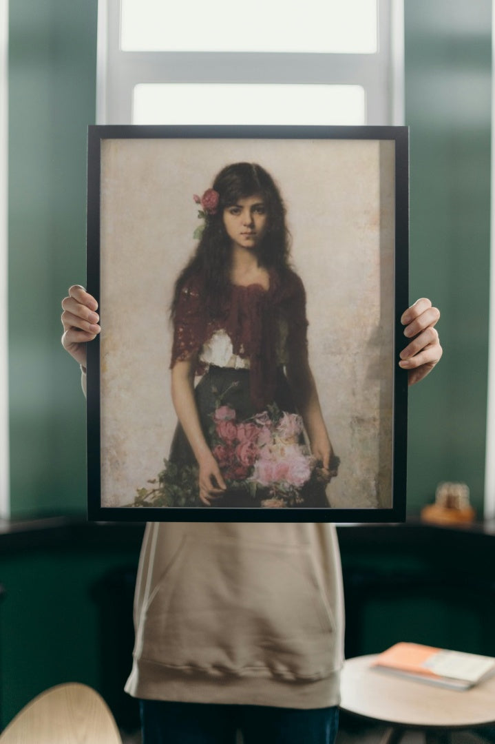 Flower Seller by Alexei Harlamoff Realism Art