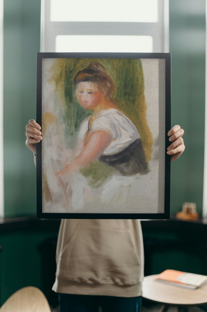 Young Woman by Pierre-Auguste Renoir Impressionism Art