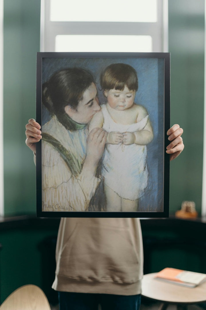 Young Thomas And His Mother by Mary Cassatt Impressionism Art dated 1893