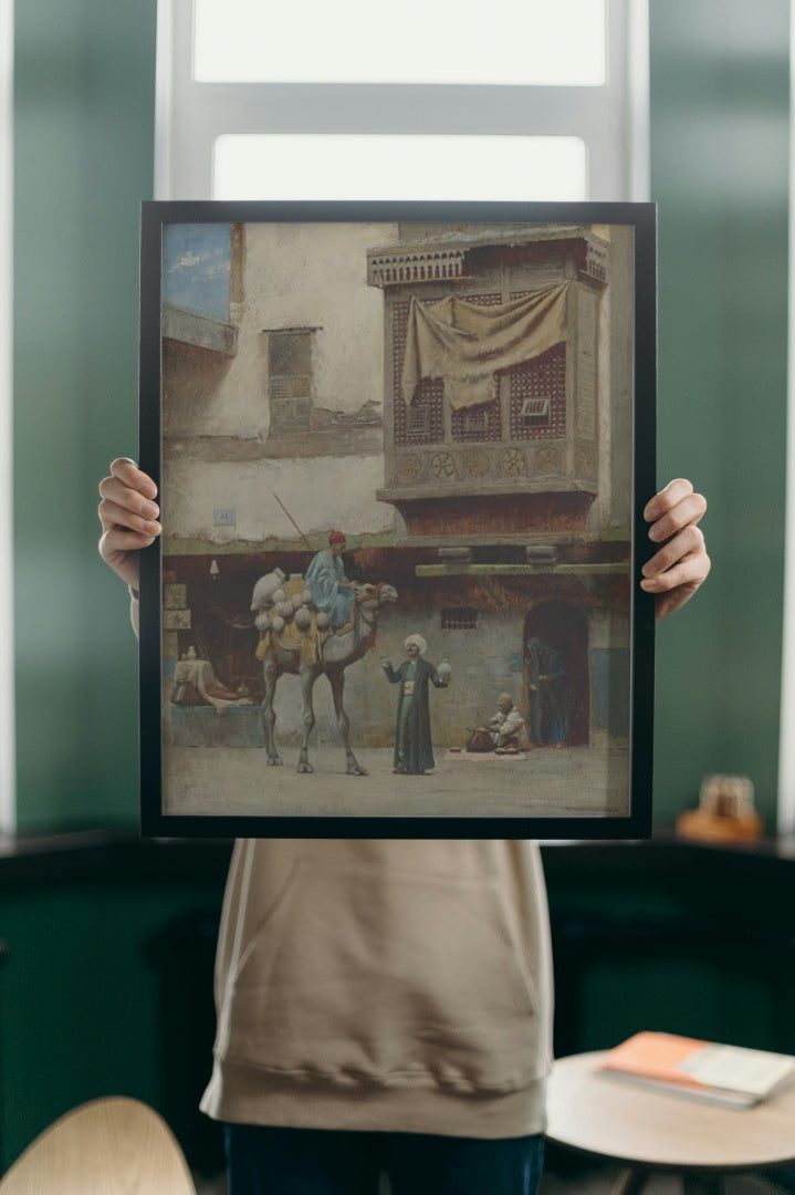 the Pottery Seller in Old City Cairo by Charles Sprague Pearce Orientalism Art