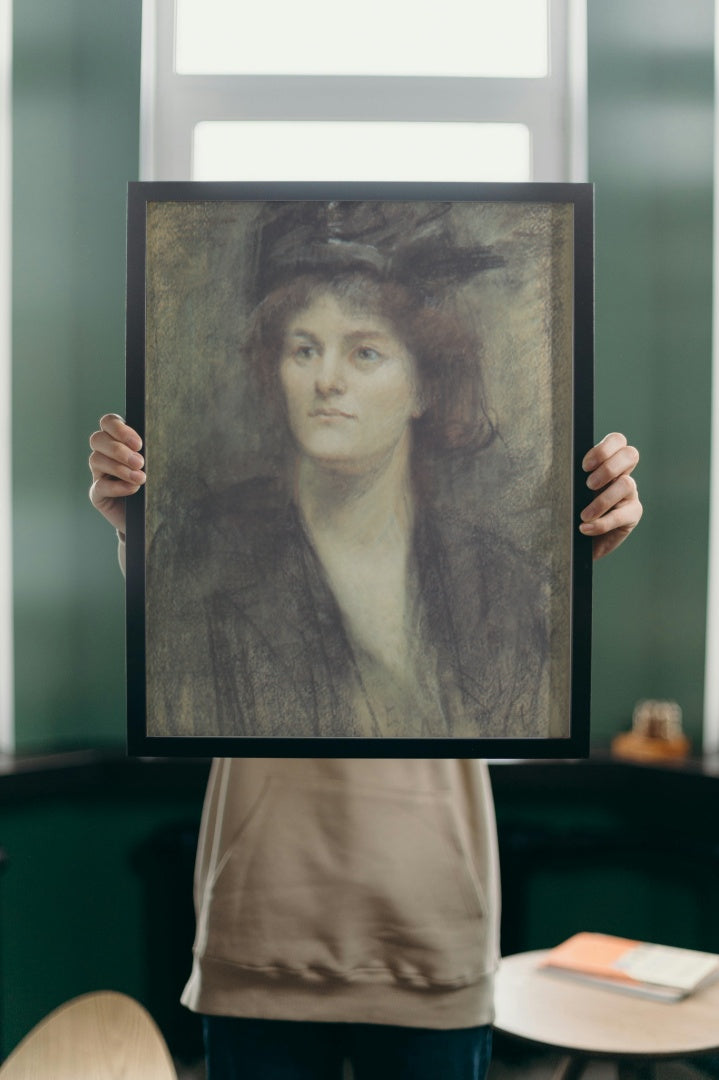 Maude Gonne by Sarah Purser Naturalism Art dated 1898