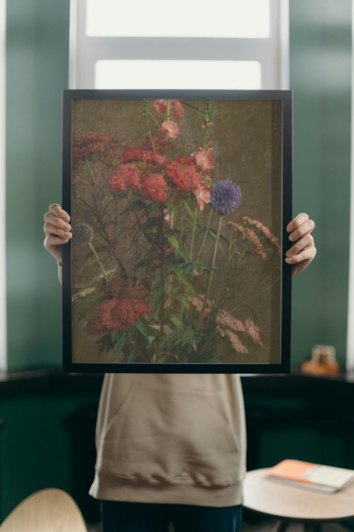 Garden Flowers by William Logsdail Realism Art dated 1935