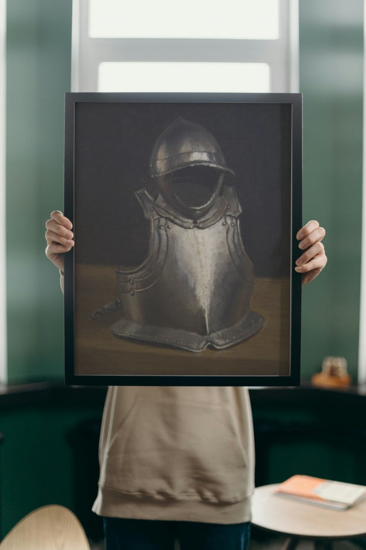 Armour and Helmet by Eug&#232;ne Jansson Realism Art dated 1877