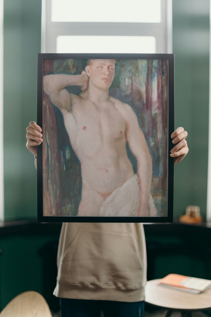 Young Nude Male by Magnus Enckell Symbolism Art dated 1920