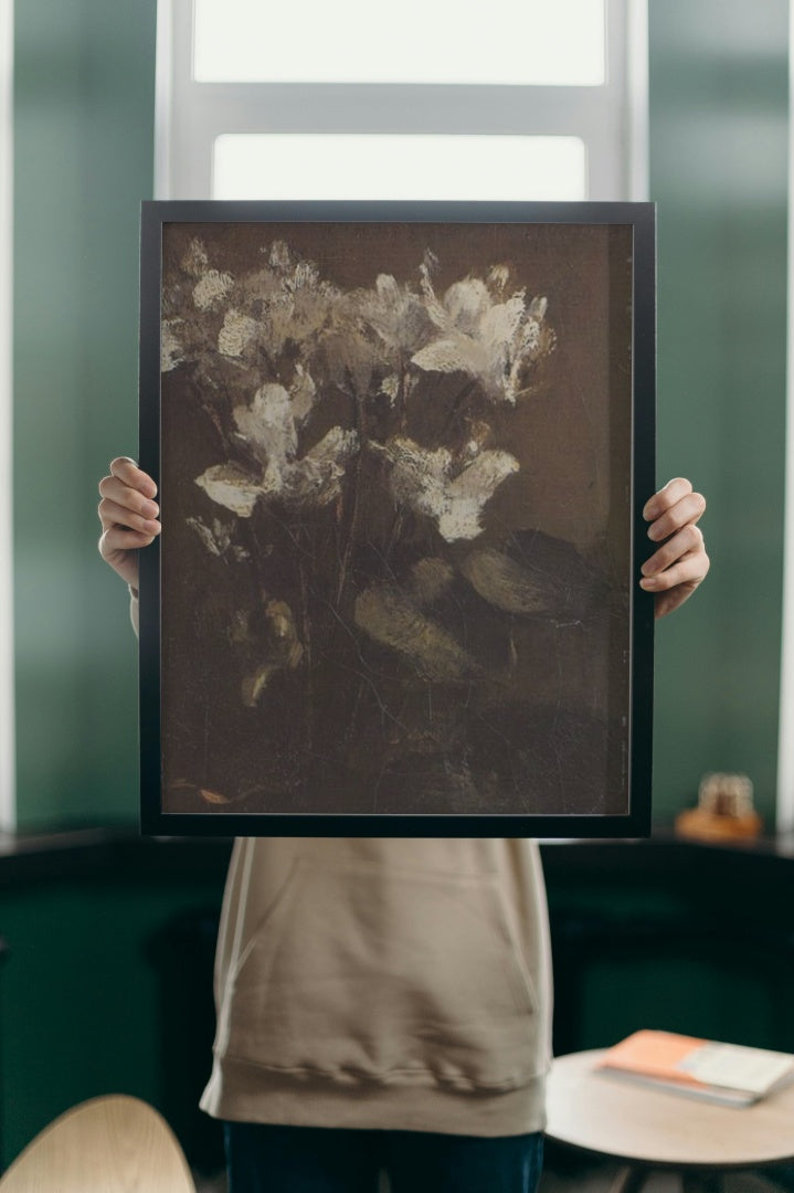 Flowers, Cyclamens by Henri Fantin-Latour Realism Art dated 1860