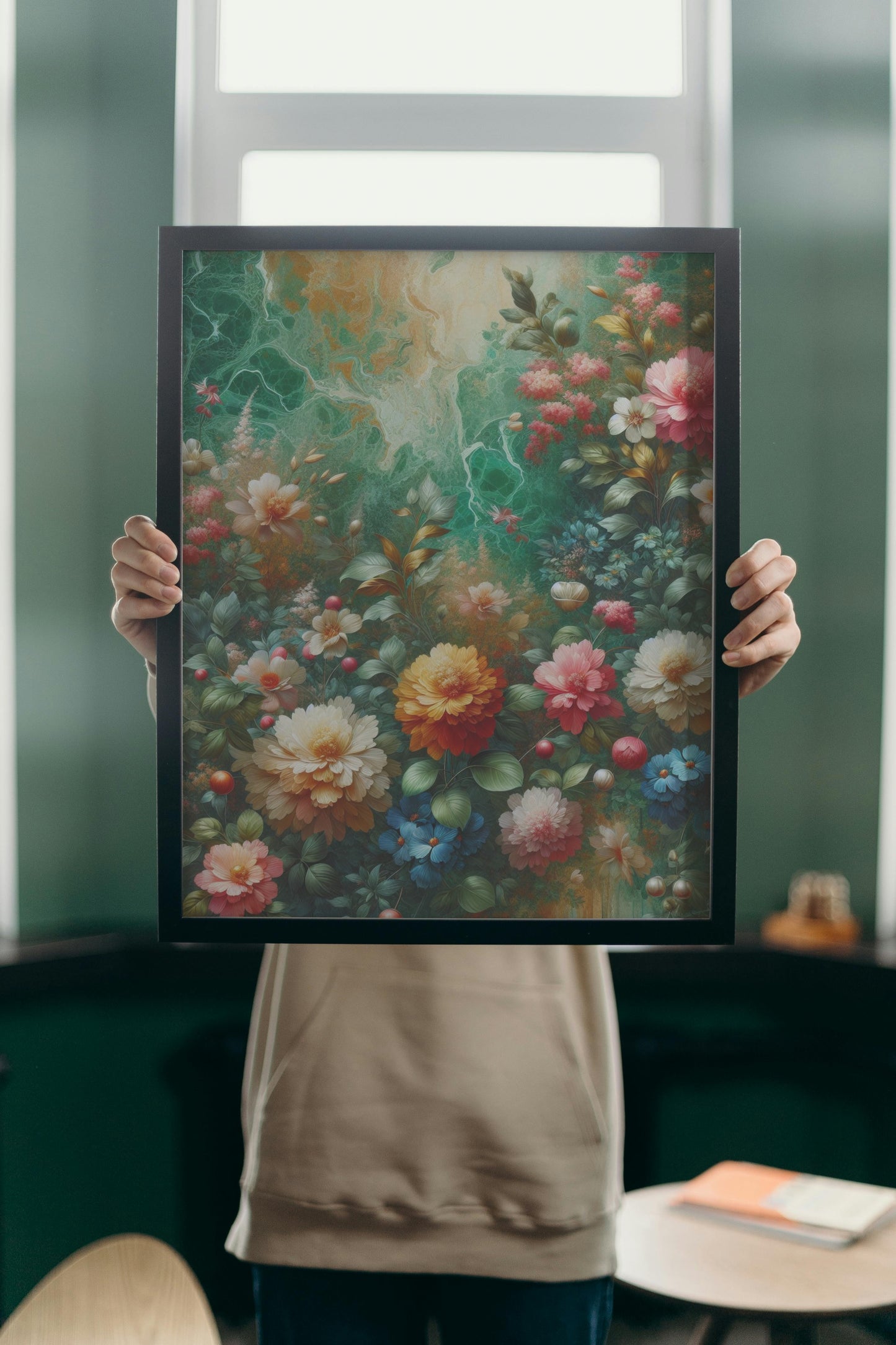 Vibrantus Blossomica Floral Oilpainting