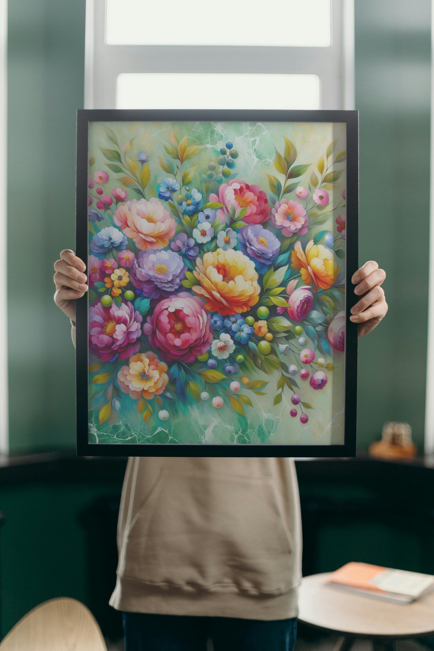 Florabundus Vivida: Bright and Textured Floral Oil Painting