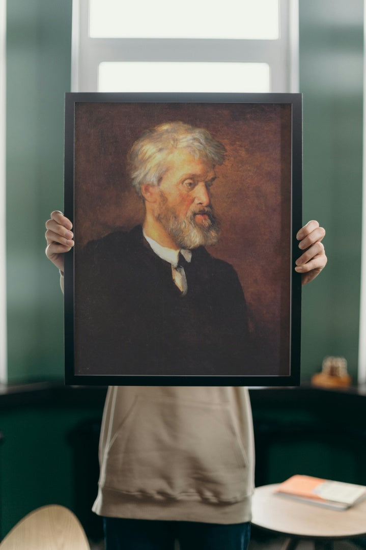 Portrait of Thomas Carlyle by George Frederick Watts Academicism Art