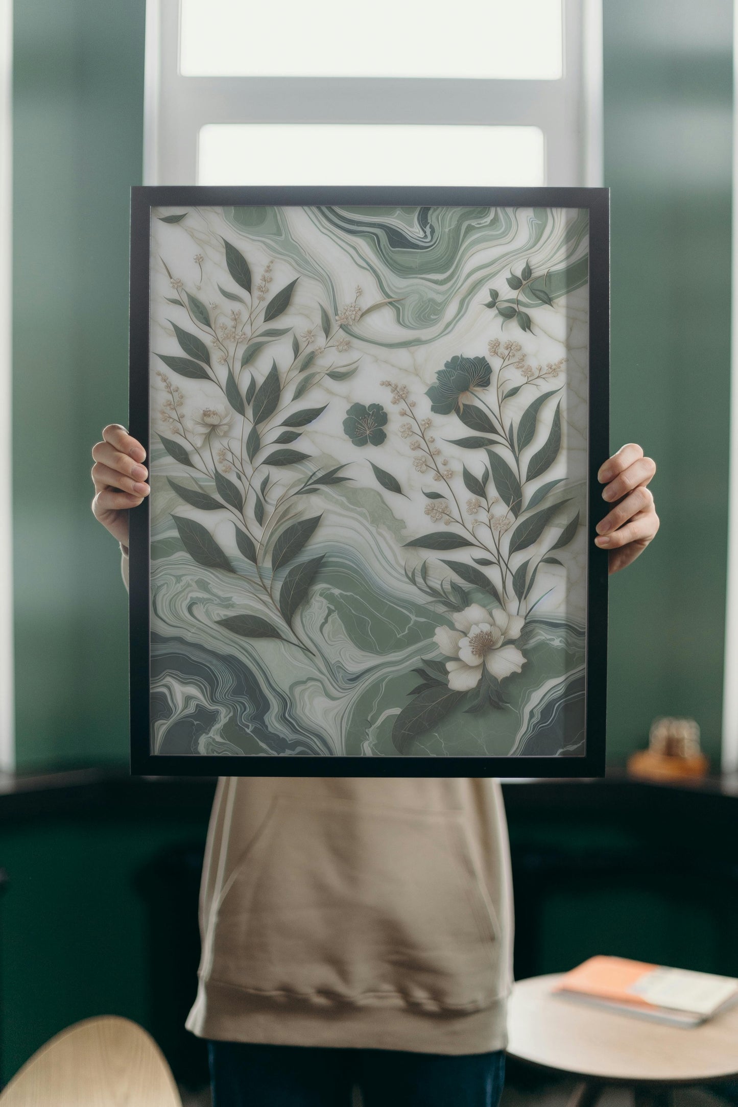 Verdant Vismaya Floral Oilpainting Art