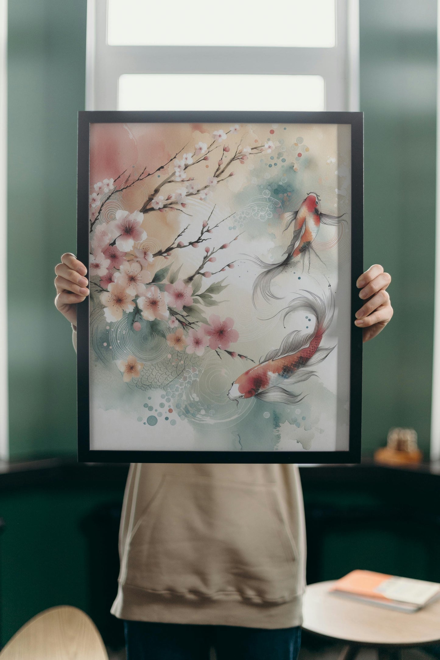 Elysian Akarsha Japanese Watercolor Tapestry