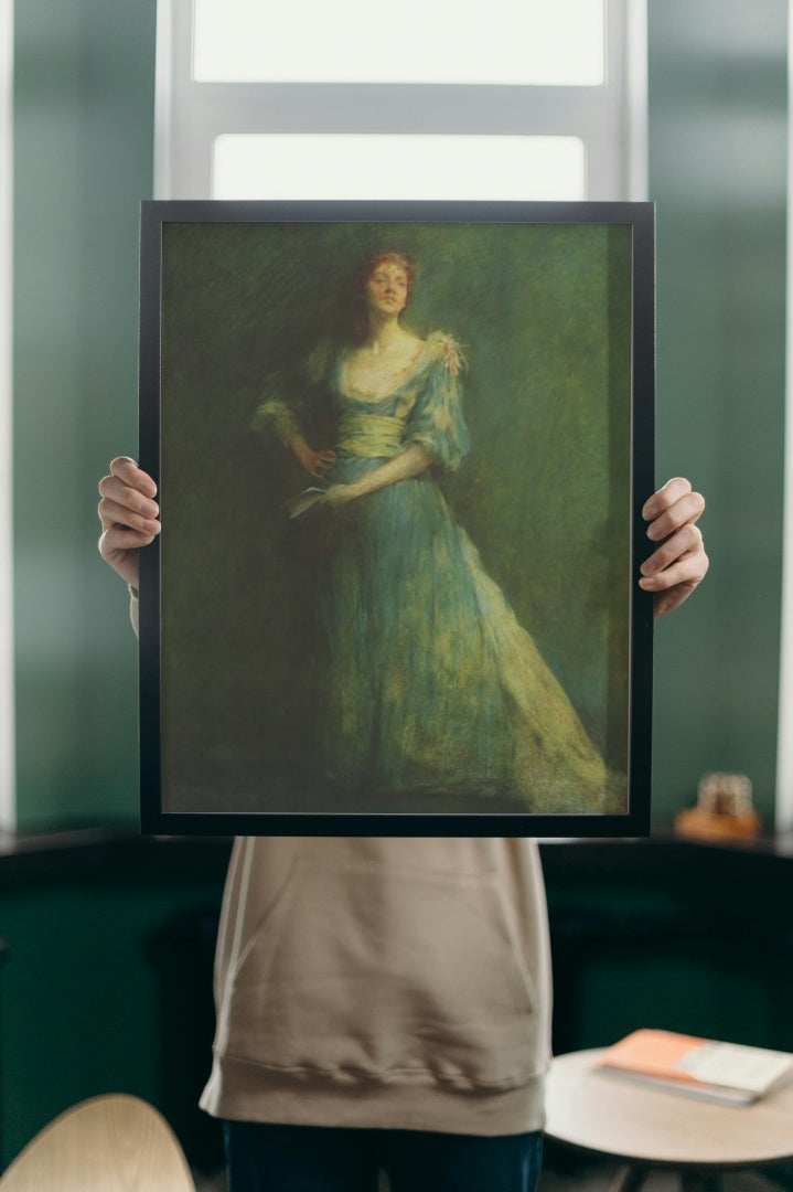 Comedia by Thomas Dewing Tonalism Art dated 1895