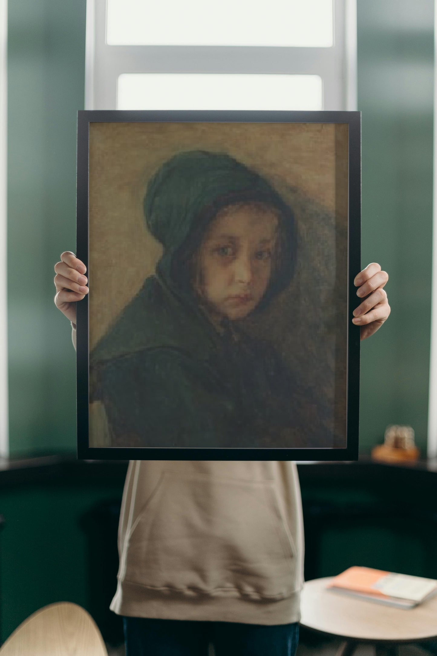 Portrait of a Young Girl by Alexandre Antigna Naturalism Art