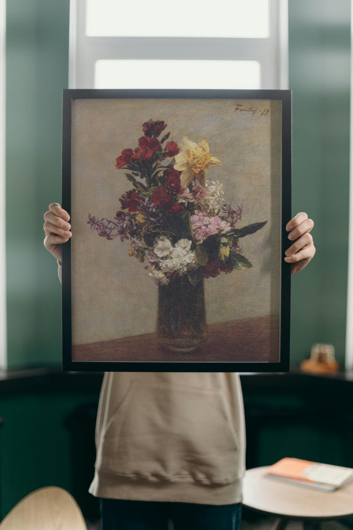 Spring Flowers by Henri Fantin-Latour Realism Art dated 1879