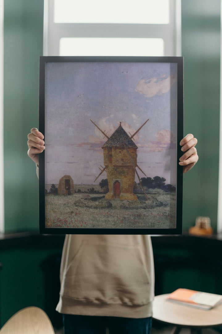 Windmill near Guerande by Ferdinand du Puigaudeau Neo-Impressionism Art