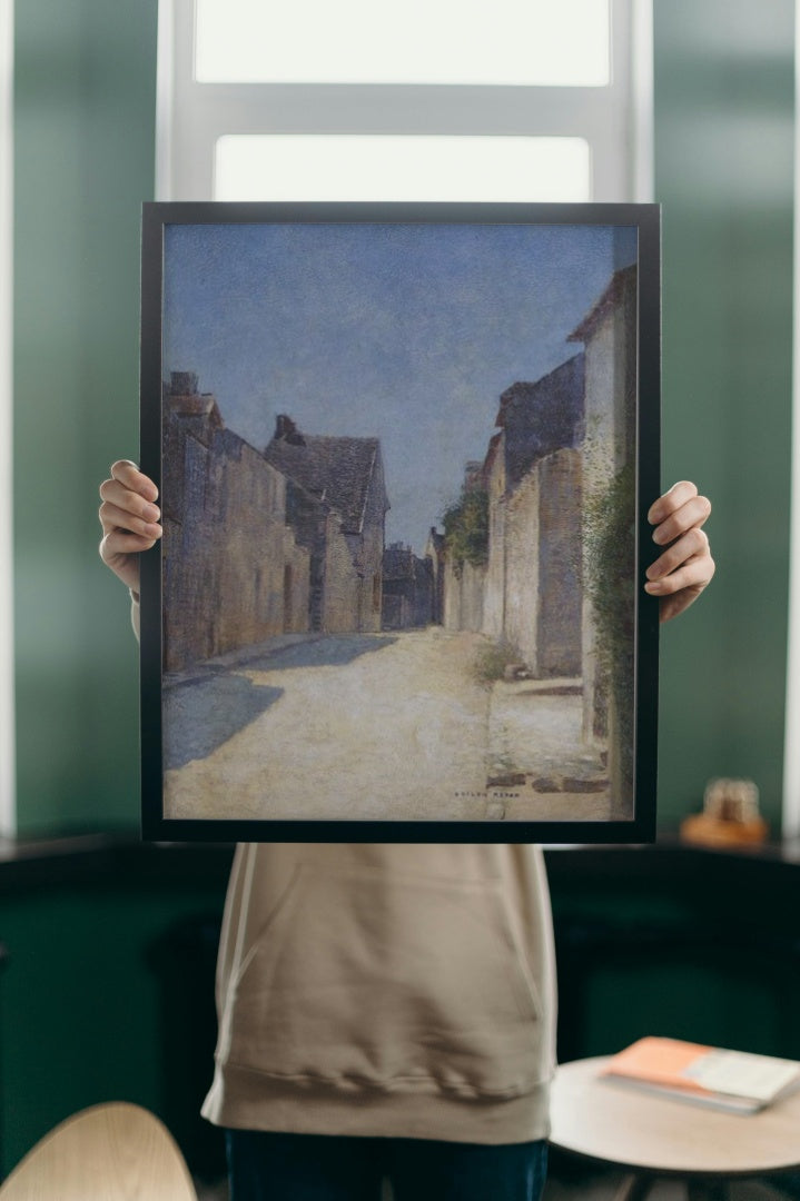 Street in Samois by Odilon Redon Impressionism Art dated 1888