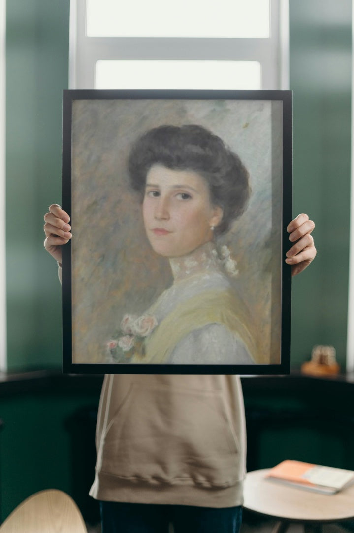 Portrait of Miss Asunci&#243;n Bartrina by Joan Brull Art Nouveau (Modern) Art