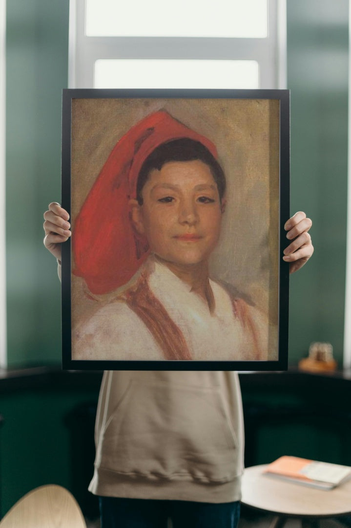 Head of a Neapolitan Boy by John Singer Sargent Realism Art dated 1879