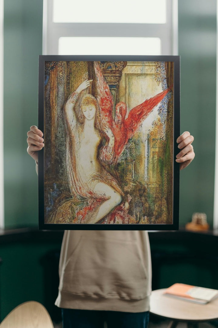 Woman with the Pink Ibis by Gustave Moreau Symbolism Art