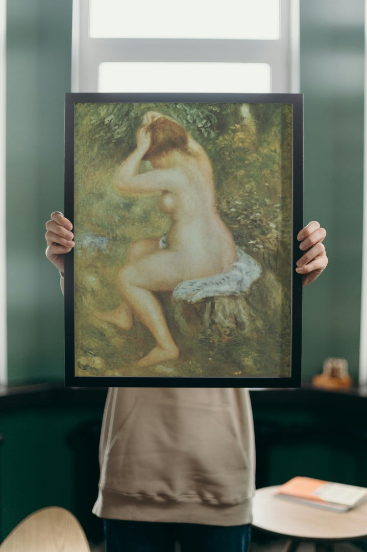 Bather is Styling by Pierre-Auguste Renoir Impressionism Art dated 1890