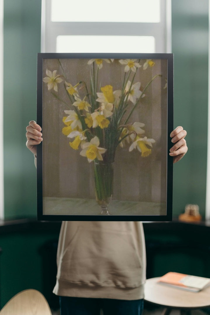 Daffodils by William Logsdail Realism Art dated 1935