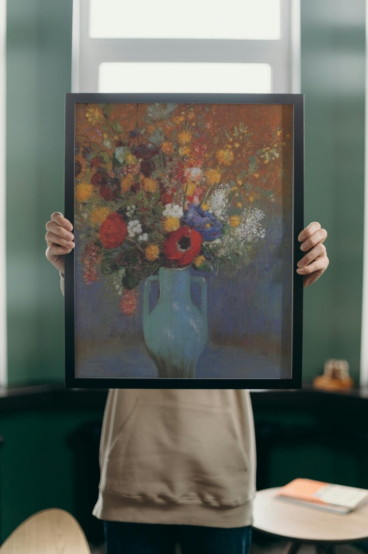 Bouquet of Wild Flowers by Odilon Redon Symbolism Art dated 1900