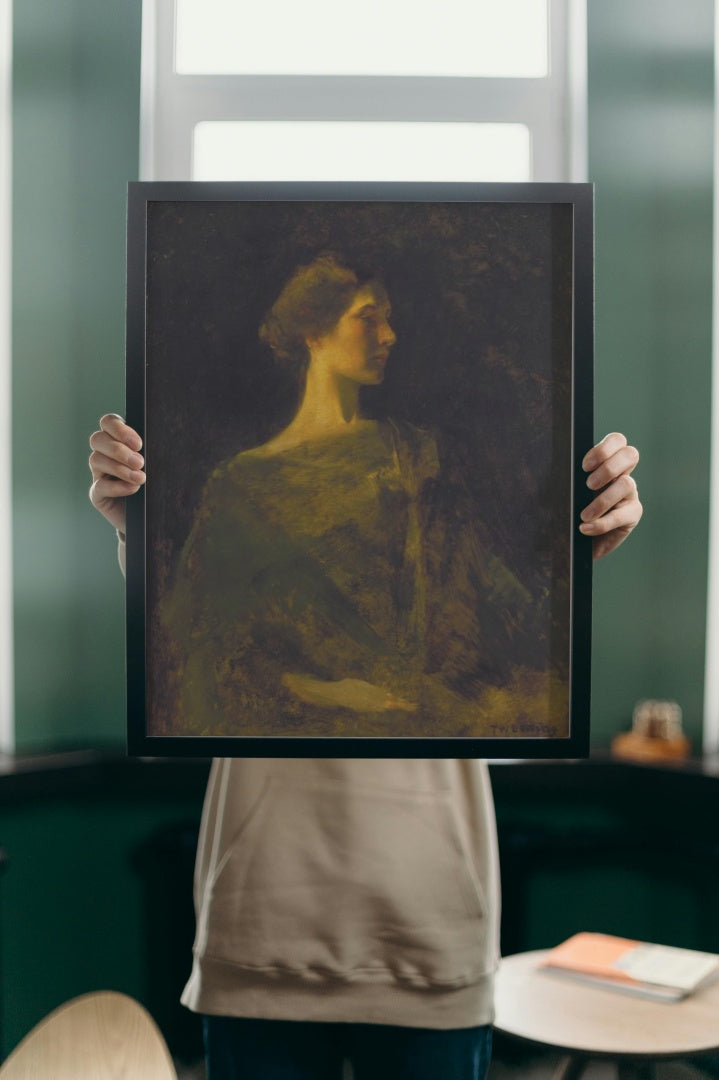 Alma by Thomas Dewing Tonalism Art dated 1900