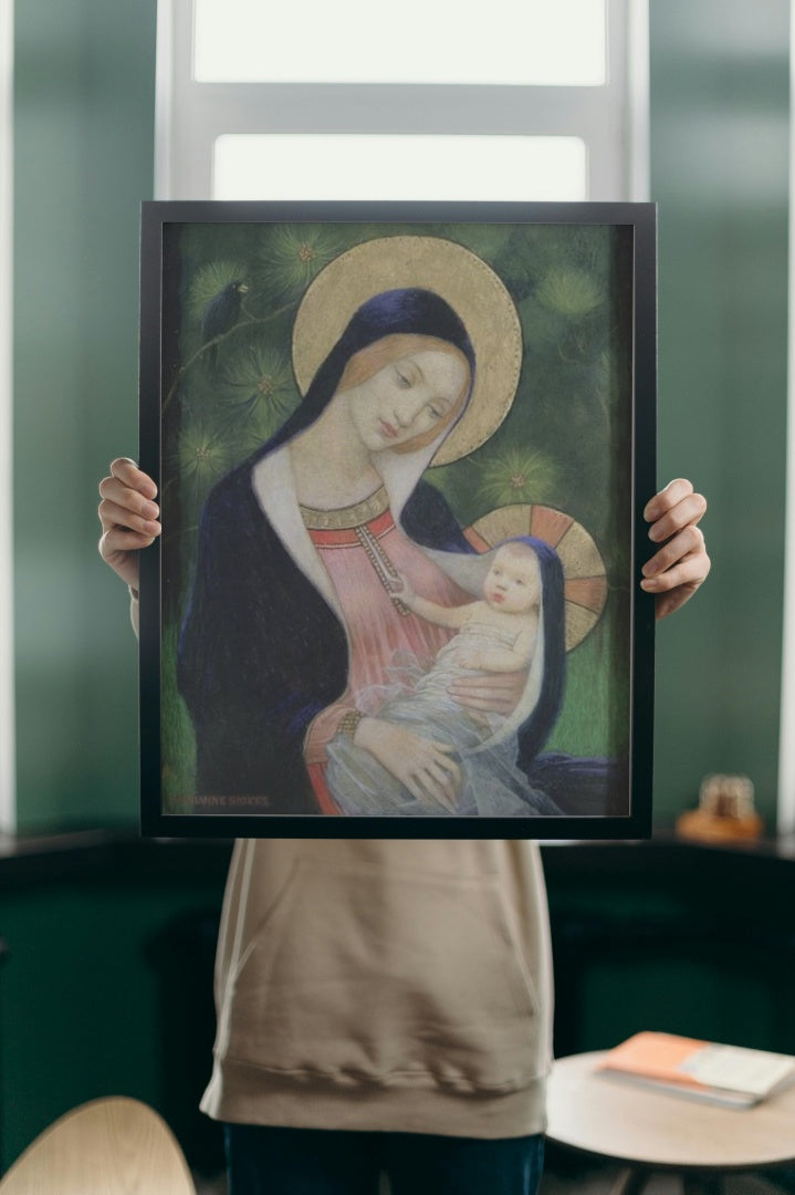 Madonna of the Fir Tree by Marianne Stokes Art Nouveau (Modern) Art dated 1925